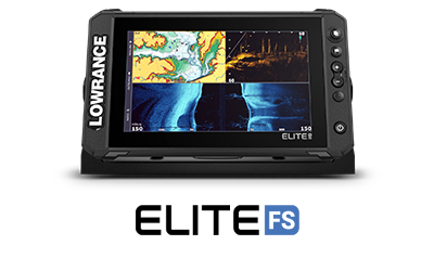 Lowrance Elite FS display screen