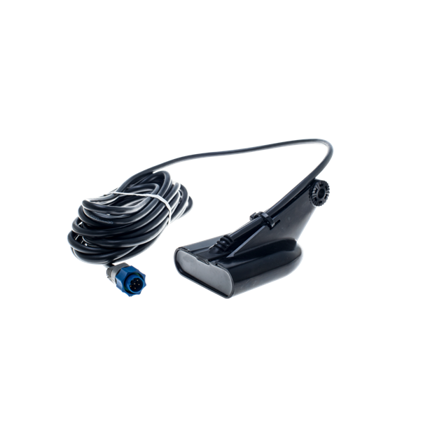 HST-DFSBL 50/200 kHz Transom Mount Skimmer c/w Temp and 20 ft Cable. HST-DFSBL 50/200 kHz Transom Mount Skimmer c/w Temp and 20 ft Cable.