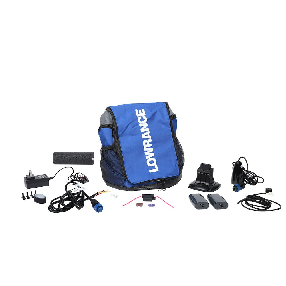 Ice Fishing Pack Transducer & Power Cord, Blue | Transducer | Lowrance USA