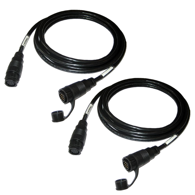 Dual 10ft Transducer Extension Cable, 12pin