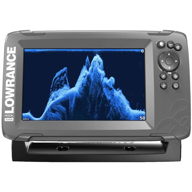 Lowrance HOOK Reveal 7 SplitShot - 7-inch Fish Finder with SplitShot  Transducer, Preloaded C-MAP US Inland Mapping