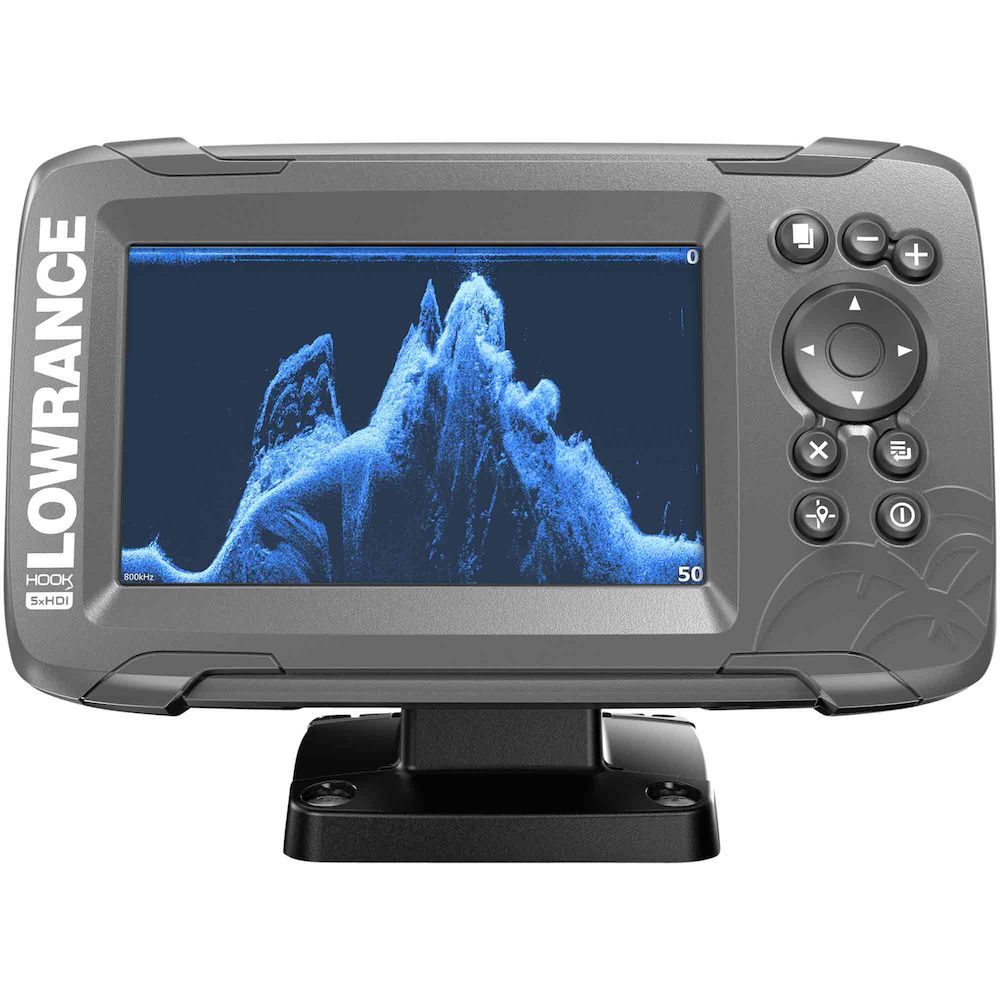 US Inland Lowrance Hook2 5 CHIRP GPS Chartplotter Fishfinder & SplitShot HDI 