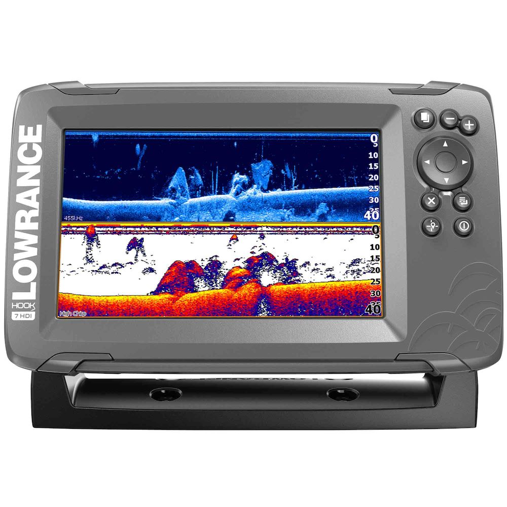 Lowrance Hook2-7x GPS Fishfinder With Splitshot Transom Mount