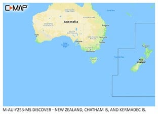 C-MAP® DISCOVER™ - New Zealand, Chatham Is, and Kermadec Is.