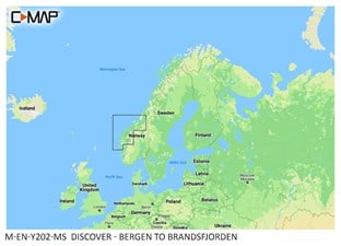 C-MAP® DISCOVER™ - Bergen to Brandsfjorden