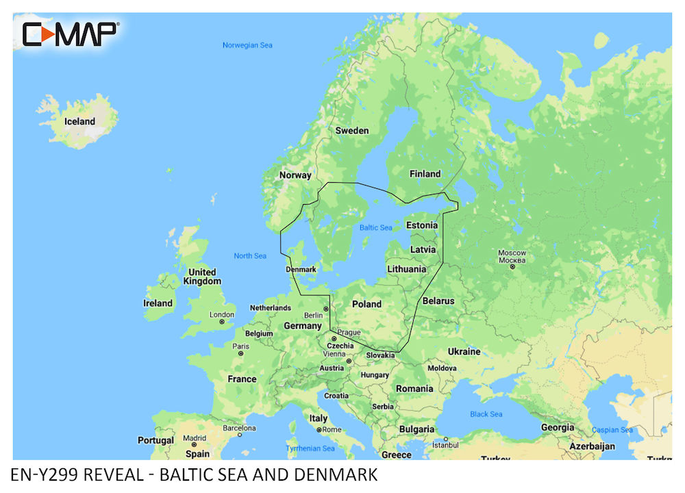 C-MAP Reveal Chart - Federação Russa - Nordeste