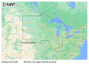 C-MAP® REVEAL™ - US Lakes North Central