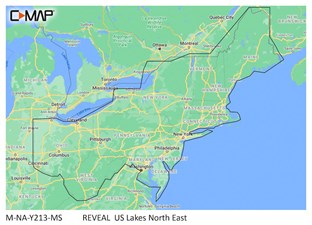 C-MAP® REVEAL™ - US Lakes North East