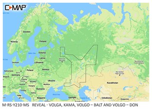 C-MAP® REVEAL™ - Volga, Kama, Volgo – Balt and Volgo – Don
