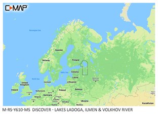 C-MAP® DISCOVER™ - Lakes Ladoga, Ilmen & Volkhov River