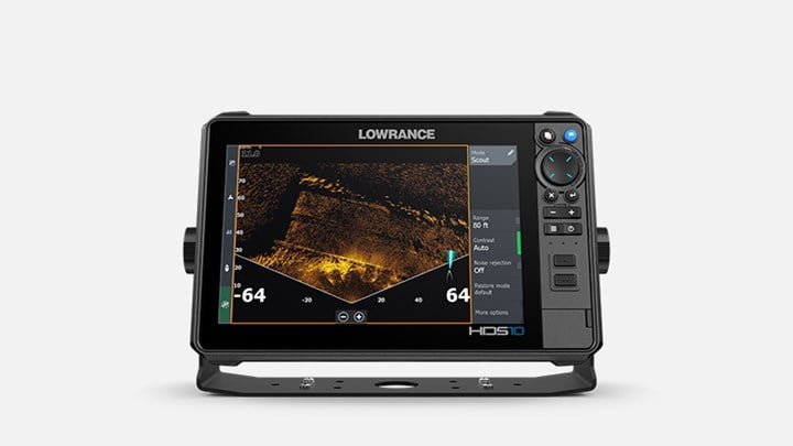 Product render of Lowrance HDS PRO with Active Imaging HD screenshot