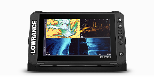 LOWRANCE ELITE FS NO XD ROW 9' FISHFINDER 1KW WITH 3 in 1 ACTIVE IMAGING  TRANSDUCER