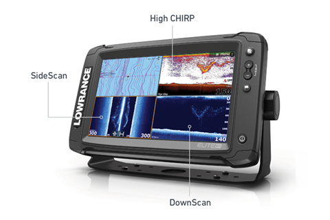 Elite-9 Ti With Medium/High/TotalScan Transducer With NAV+ Elite-9 Ti With Medium/High/TotalScan Transducer With NAV+