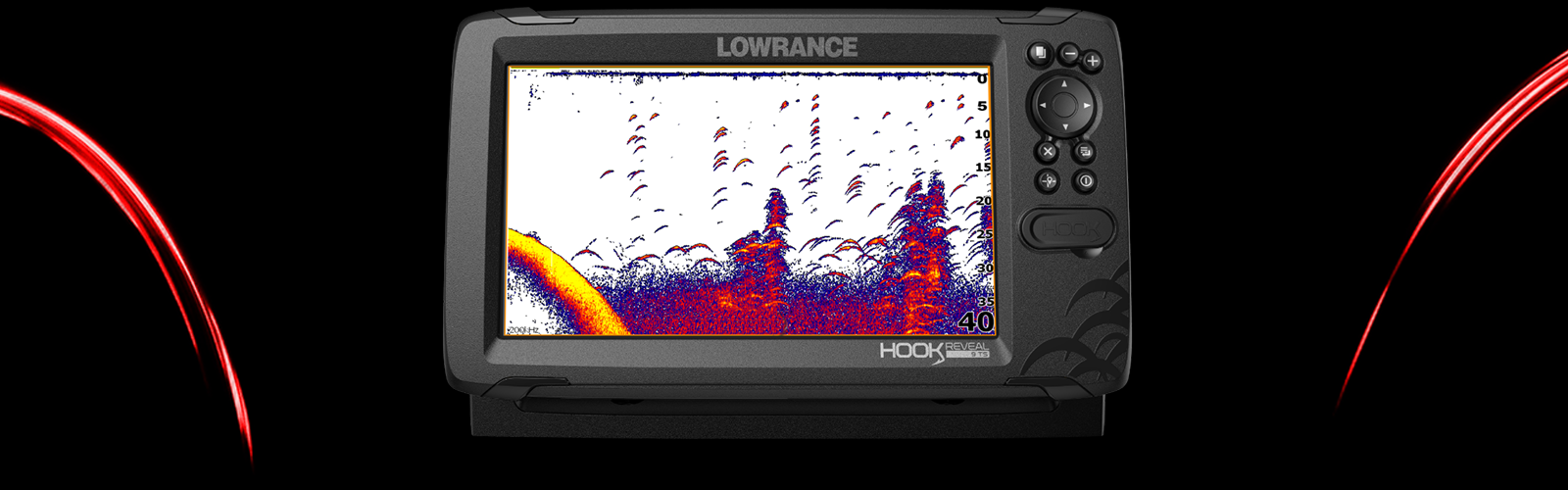 Lowrance HOOK Reveal 7 TripleShot Transducer Chartplotter Fishfinder