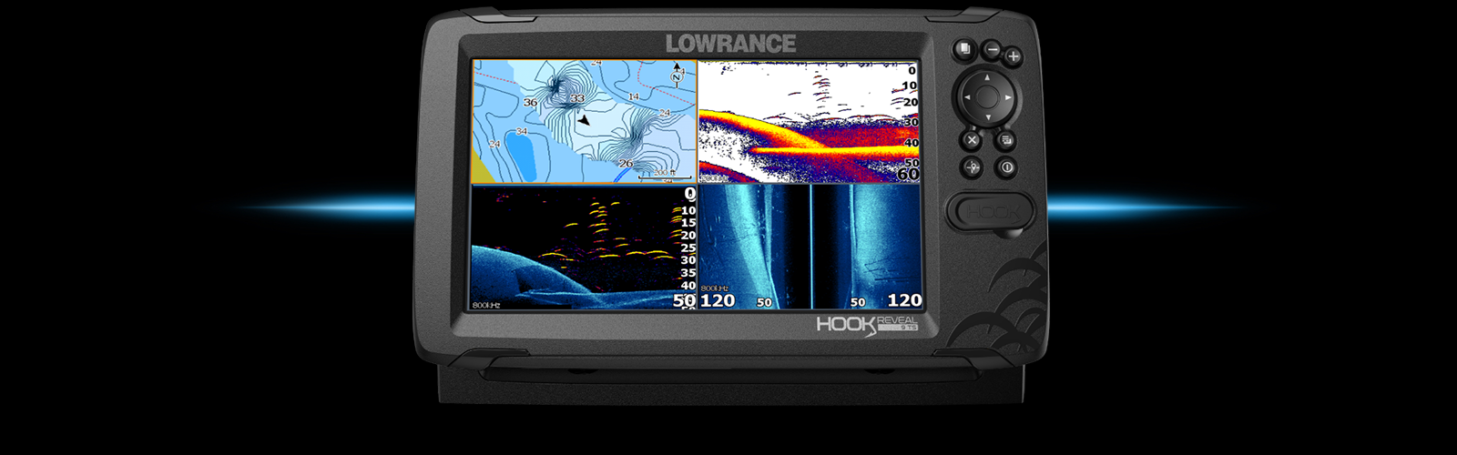 Lowrance HOOK Reveal - 9 HDI 50/200 kHz Chartplotter / Fishfinder